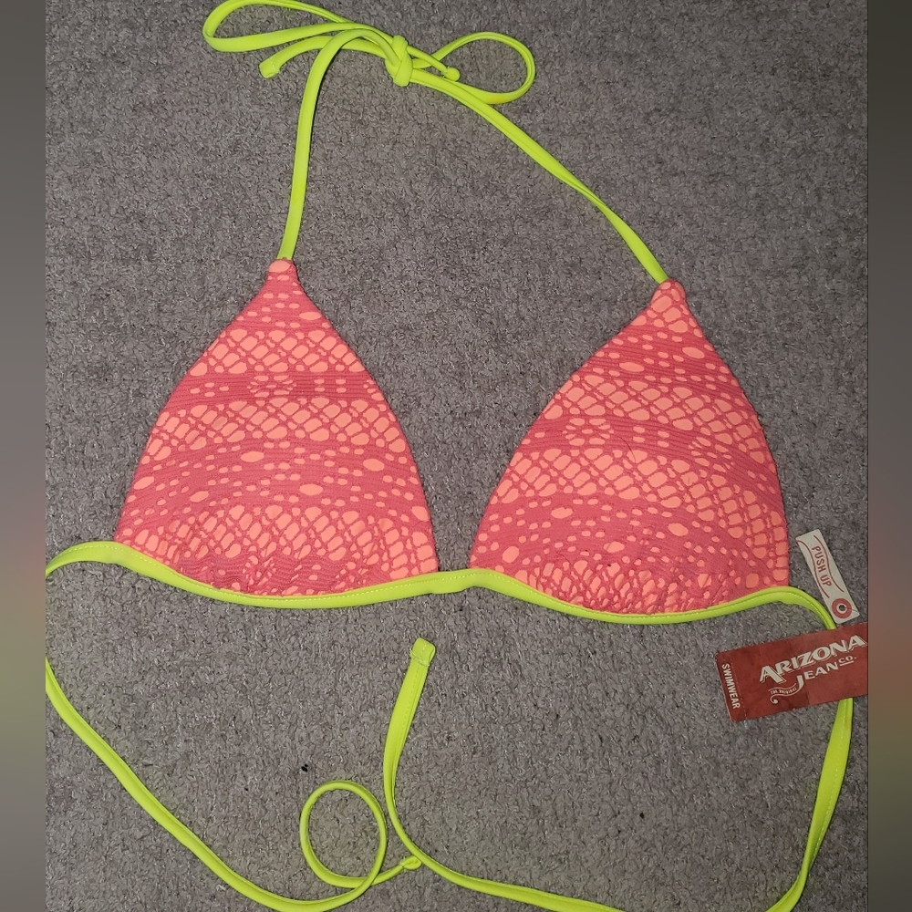 Arizona String Bikini Pushup Top Swimsuit Size Small NWT New